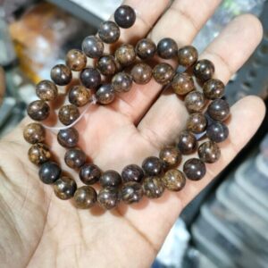 Natural Bronzite Stone 8mm Plane Beads Strings Wholesale