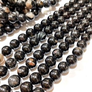 Natural Black Tourmaline Stone Star Quality 4mm 6mm 8mm 10mm Plane Beads Strings Positive Energy Stones Factory Price