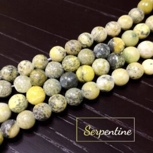 Natural Serpentine 8mm Plane Beads Strings Wholesale Bulk Supply Direct From Factory